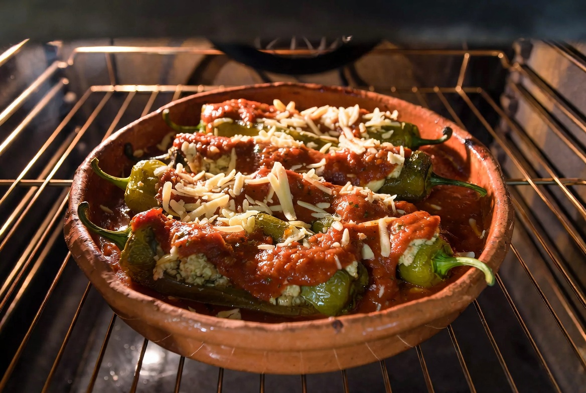 Ingredientes para hacer Pimientos del Piquillo Rellenos: pimientos en lata, carne picada, huevo, hierbas.